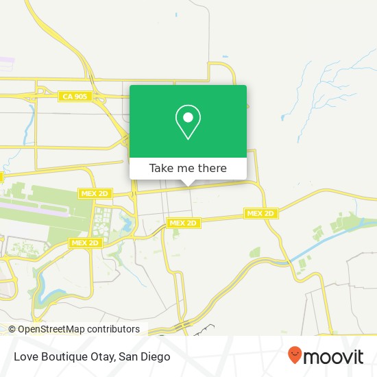 Love Boutique Otay map
