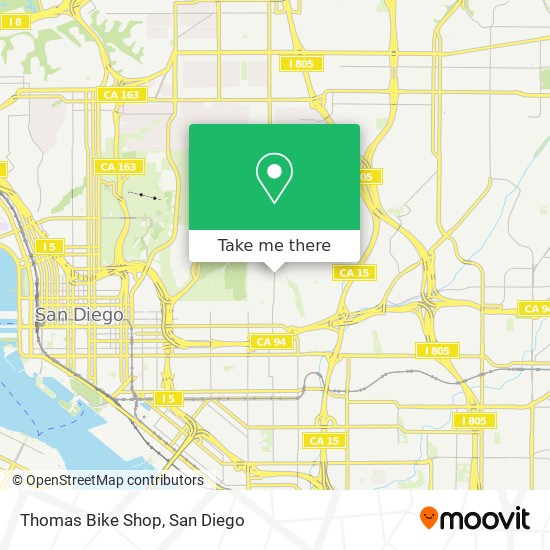 Mapa de Thomas Bike Shop