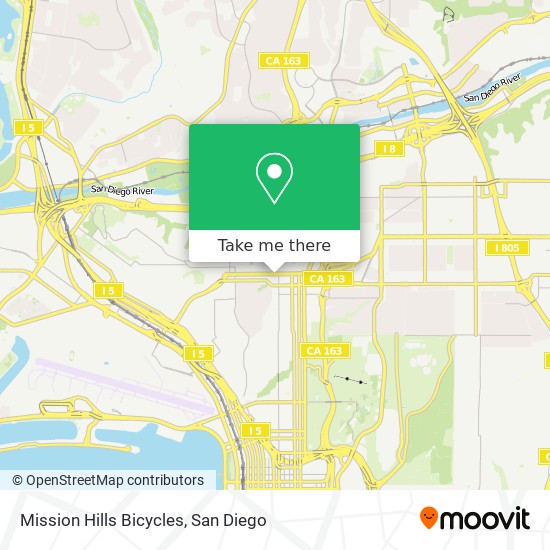 Mission Hills Bicycles map