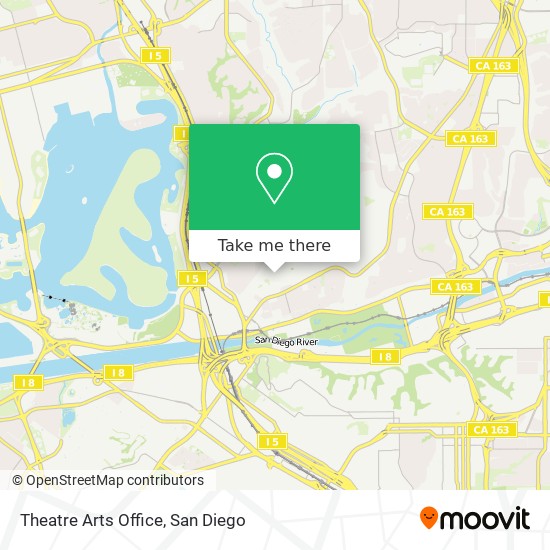 Theatre Arts Office map