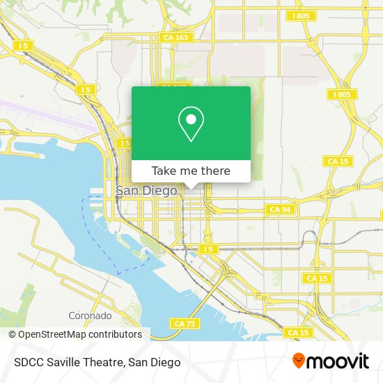 Mapa de SDCC Saville Theatre