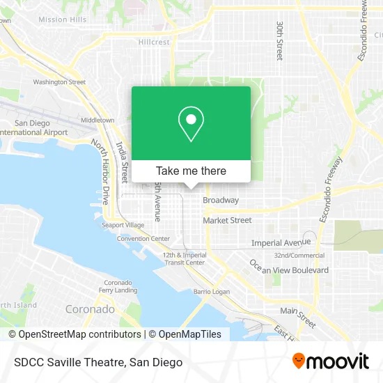 SDCC Saville Theatre map