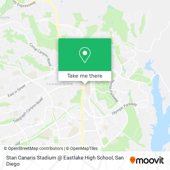 Mapa de Stan Canaris Stadium @ Eastlake High School