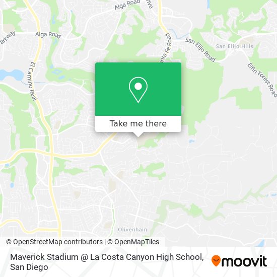Mapa de Maverick Stadium @ La Costa Canyon High School