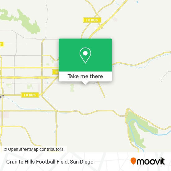 Mapa de Granite Hills Football Field