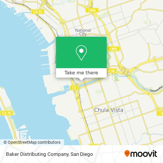 Baker Distributing Company map