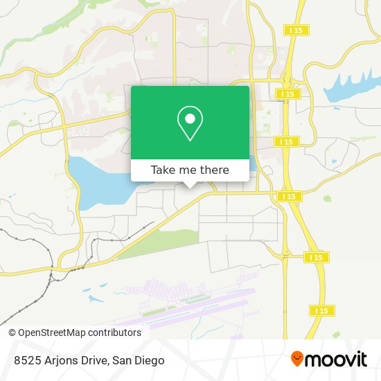 8525 Arjons Drive map
