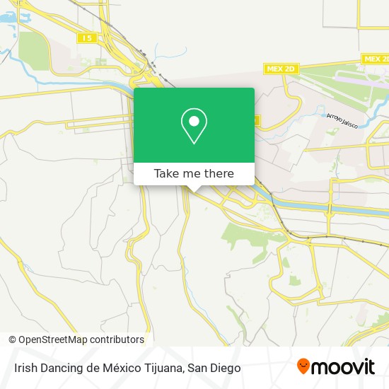 Irish Dancing de México Tijuana map