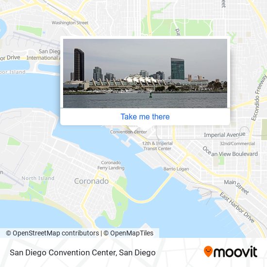 Mapa de San Diego Convention Center