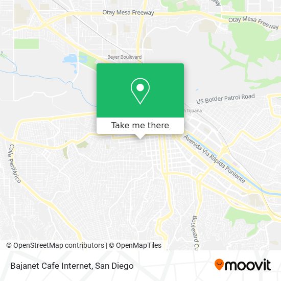 Bajanet Cafe Internet map