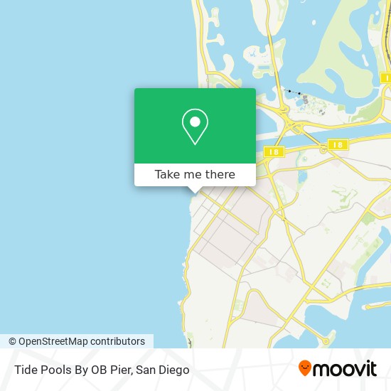 Tide Pools By OB Pier map
