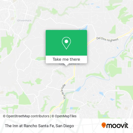 The Inn at Rancho Santa Fe map