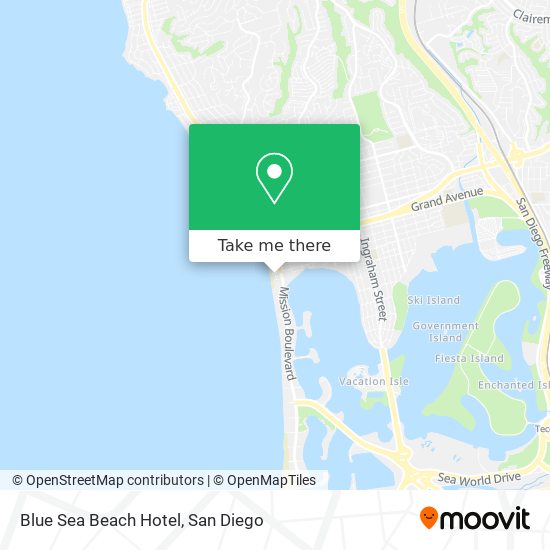 Mapa de Blue Sea Beach Hotel