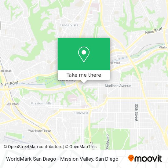 WorldMark San Diego - Mission Valley map