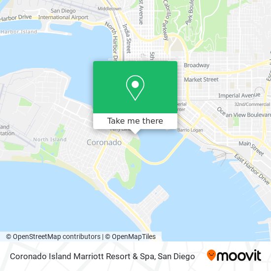 Coronado Island Marriott Resort & Spa map