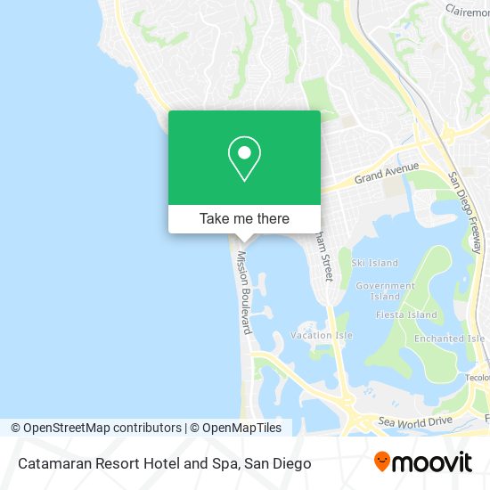 Mapa de Catamaran Resort Hotel and Spa