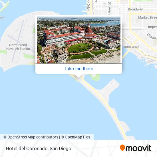 Hotel del Coronado map