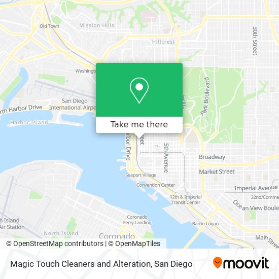 Magic Touch Cleaners and Alteration map