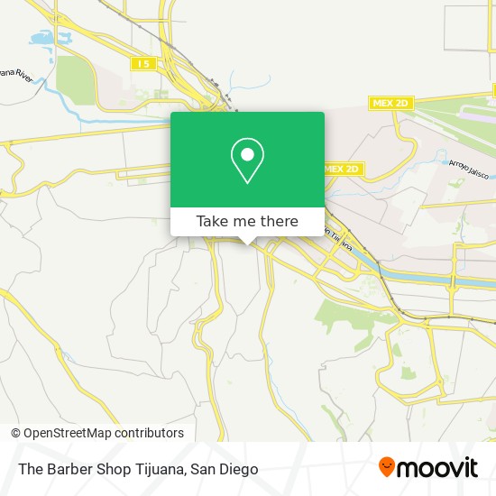 Mapa de The Barber Shop Tijuana