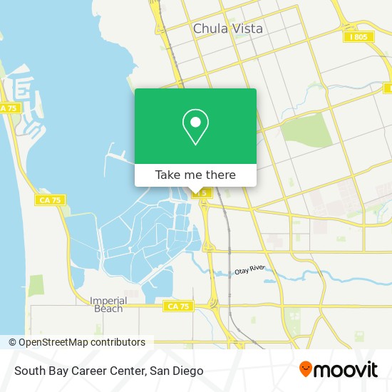 South Bay Career Center map