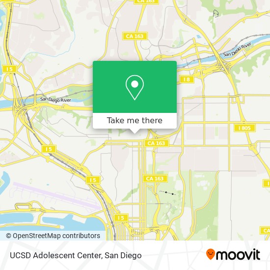 UCSD Adolescent Center map