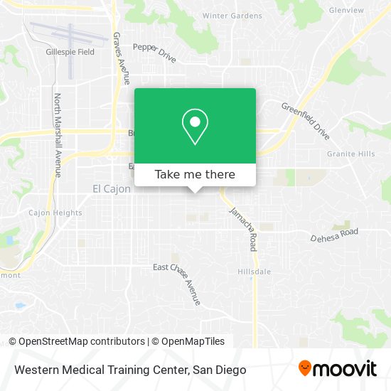 Western Medical Training Center map