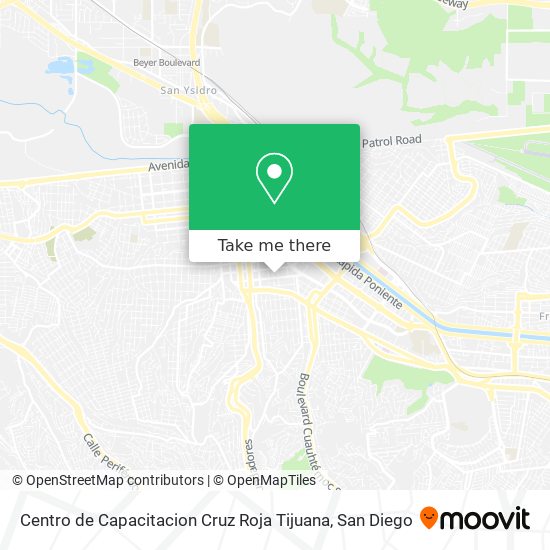 Centro de Capacitacion Cruz Roja Tijuana map
