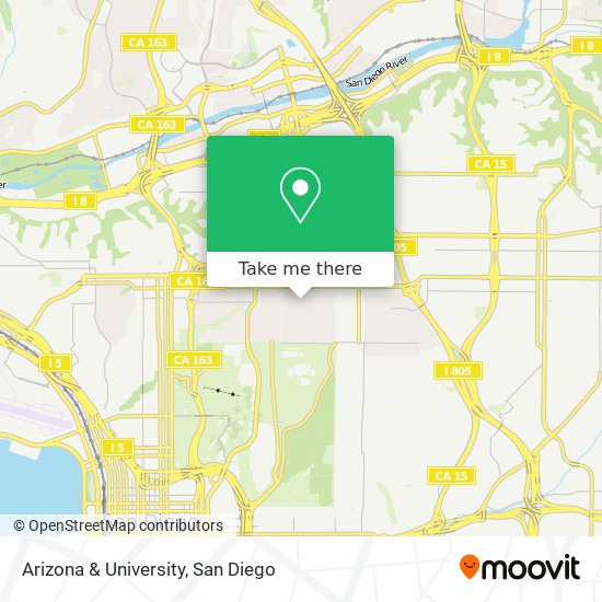 Arizona & University map