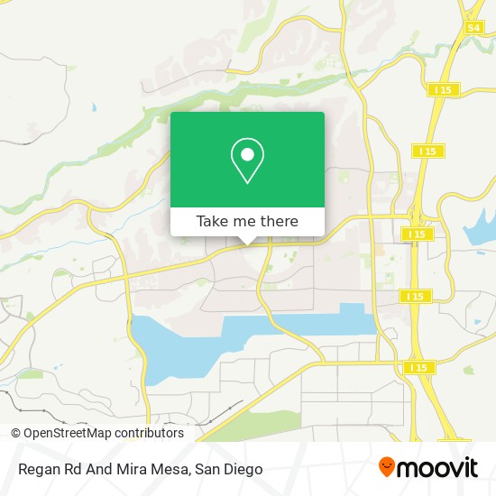 Regan Rd And Mira Mesa map