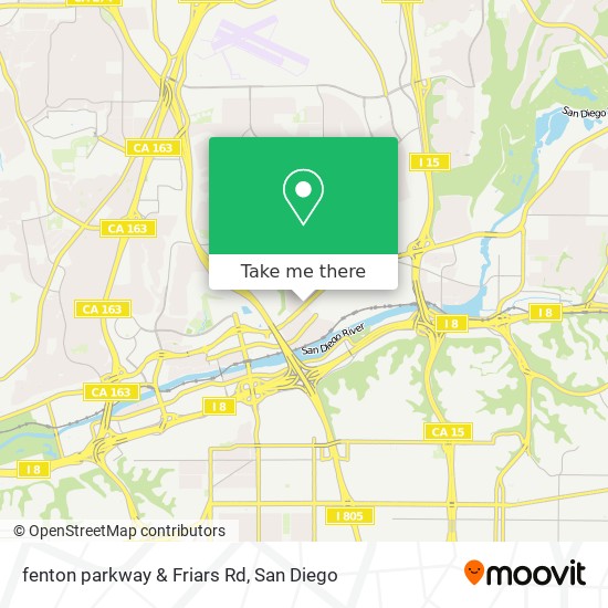 Mapa de fenton parkway & Friars Rd