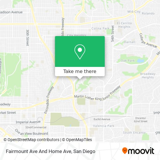 Mapa de Fairmount Ave And Home Ave