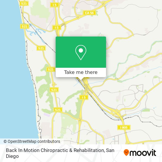 Back In Motion Chiropractic & Rehabilitation map
