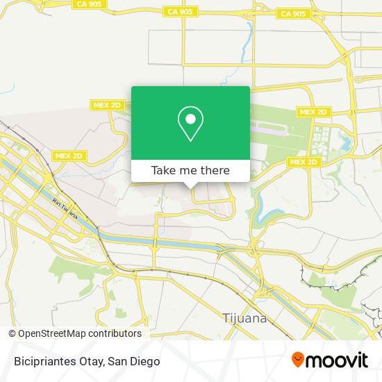 Bicipriantes Otay map