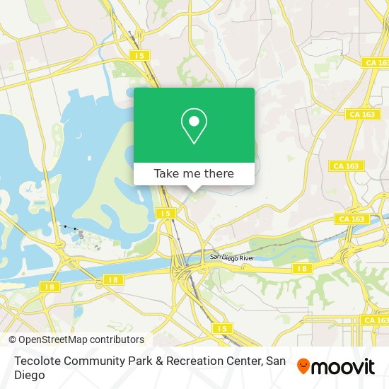 Mapa de Tecolote Community Park & Recreation Center