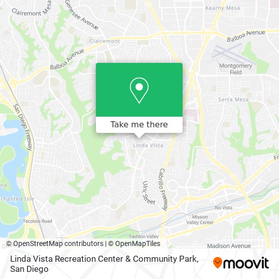 Linda Vista Recreation Center & Community Park map