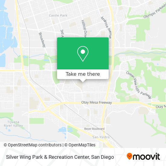 Silver Wing Park & Recreation Center map