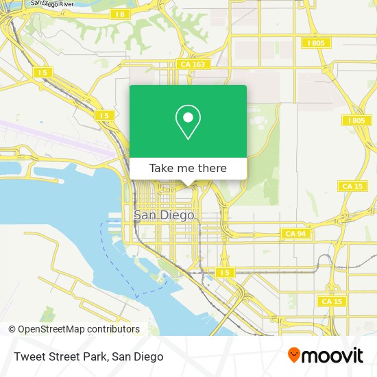 Tweet Street Park map