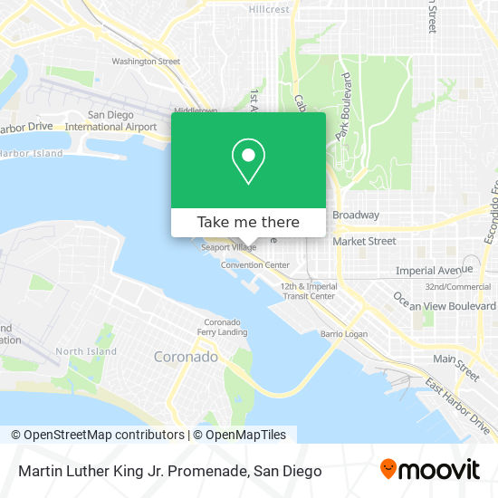 Martin Luther King Jr. Promenade map
