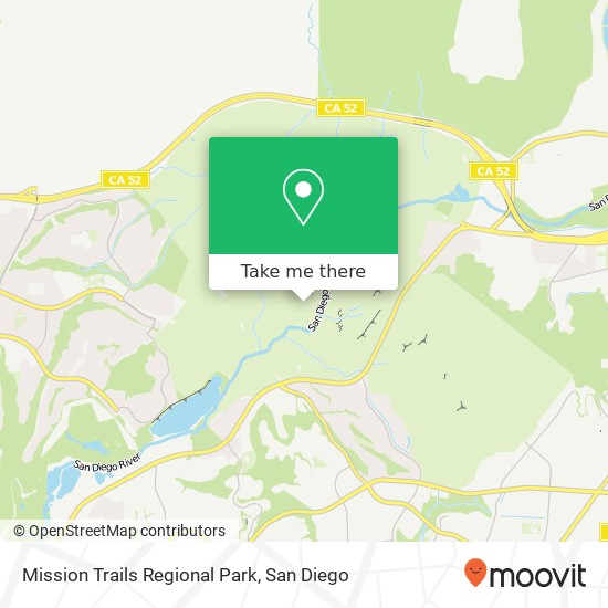Mapa de Mission Trails Regional Park