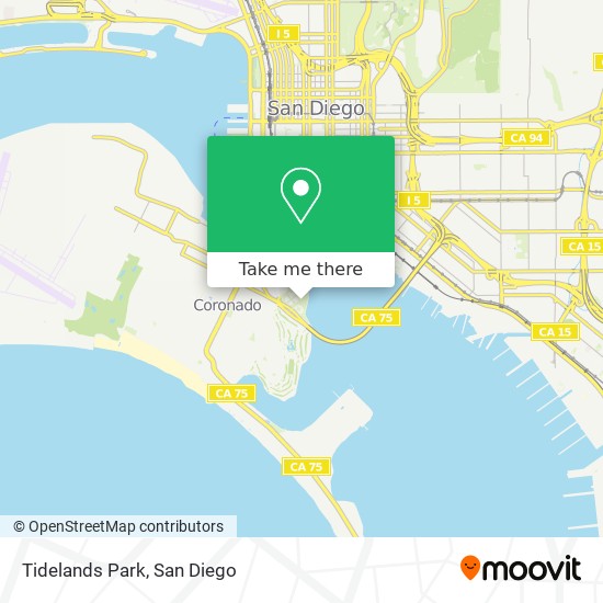 Mapa de Tidelands Park