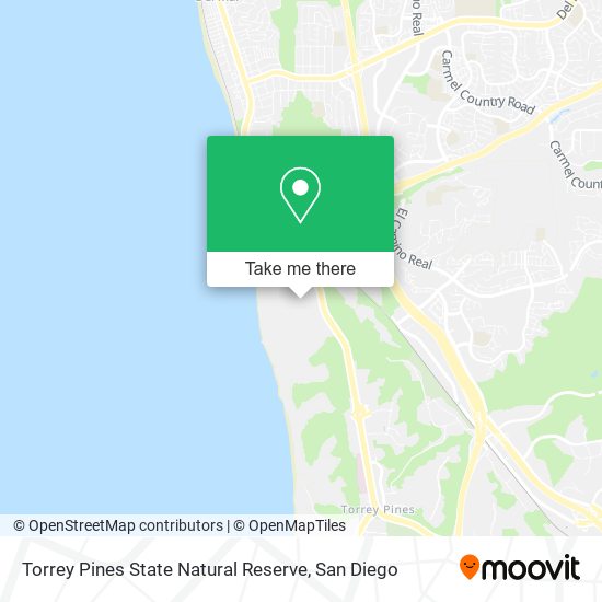 Torrey Pines State Natural Reserve map