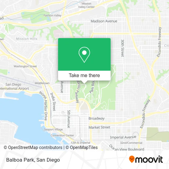 Mapa de Balboa Park