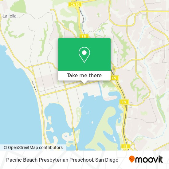 Pacific Beach Presbyterian Preschool map