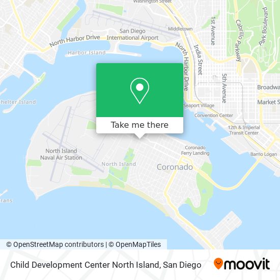 Child Development Center North Island map