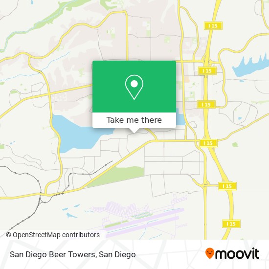 San Diego Beer Towers map