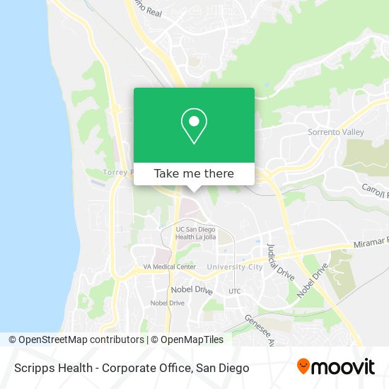Scripps Health - Corporate Office map