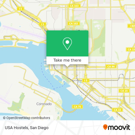 Mapa de USA Hostels