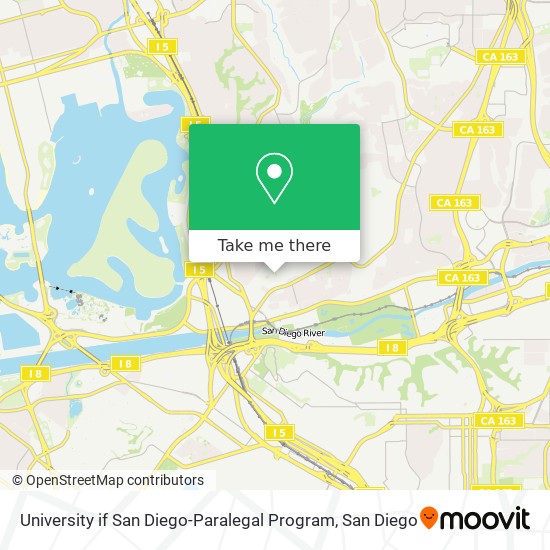 University if San Diego-Paralegal Program map