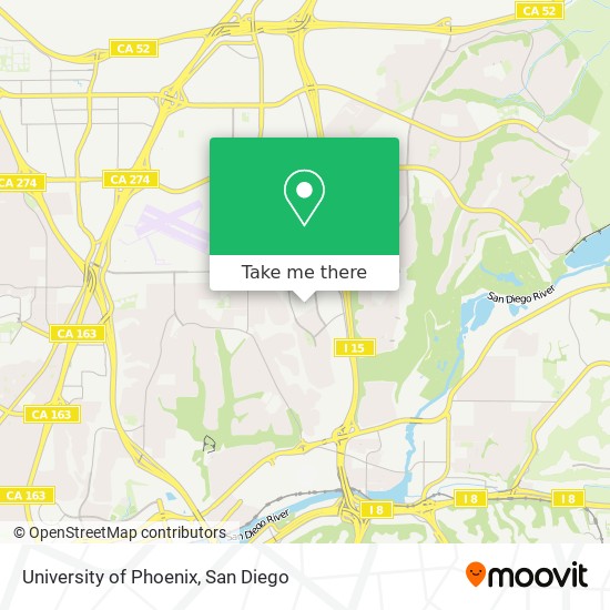 University of Phoenix map