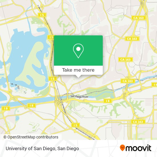 University of San Diego map